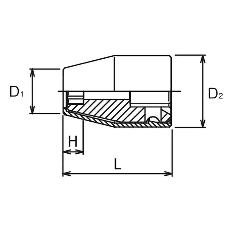 3/8 Sq. Dr. Socket with Plastic Protector 17mm 6 point Length 33.3mm Turnable POM cover - Image 2