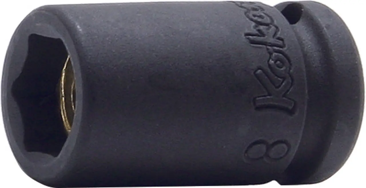 1/4 Sq. Dr. Socket  13mm 6 point Length 25mm Magnet