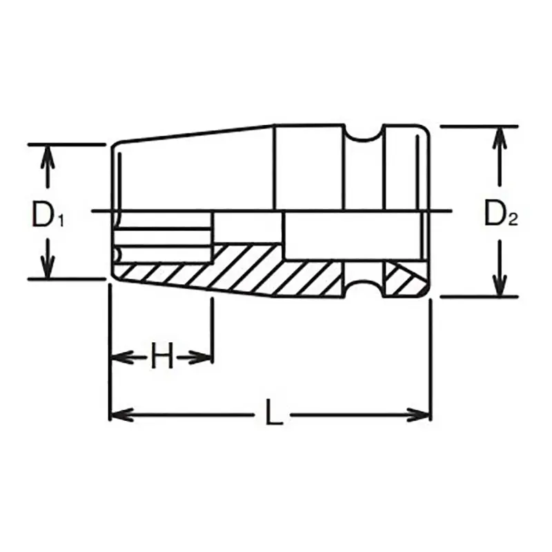 3/8 Sq. Dr. Socket 18mm Surface Length 32mm - Image 2