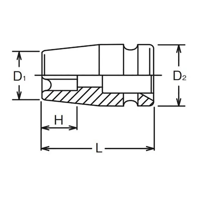 3/4 Sq. Dr. Impact TORX® E32 Socket - Length 60mm - Image 2