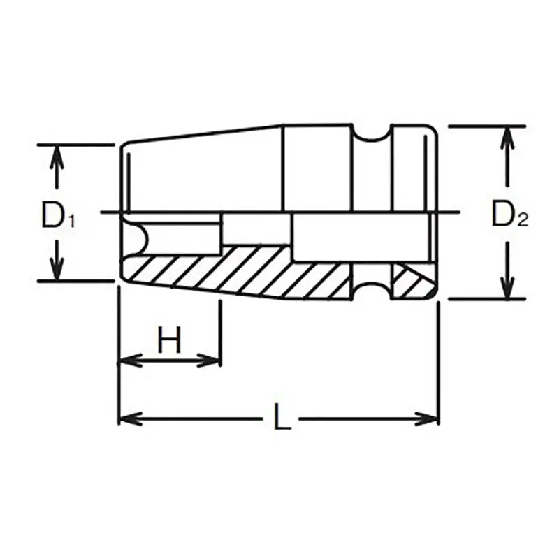 3/8 Sq. Dr. Impact TORXplus® 8EPL Low Profile Socket - Length 32mm - Image 2
