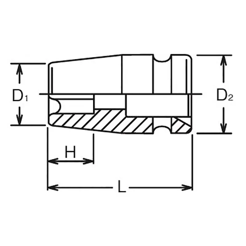 3/8 Sq. Dr. Impact TORX® E11 Socket - Length 32mm - Image 2