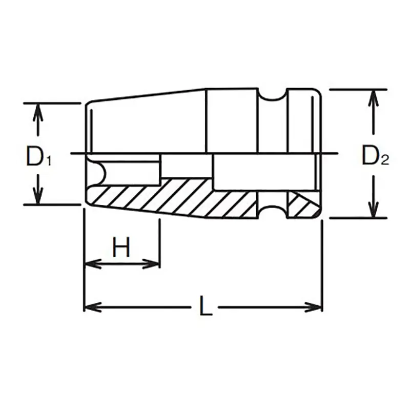 3/4 Sq. Dr. Impact TORXplus® 24EPL Socket - Length 55mm - Image 2