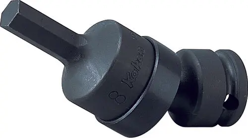 3/8 Sq. Dr. Universal Bit Socket 6mm Hex Length 74mm