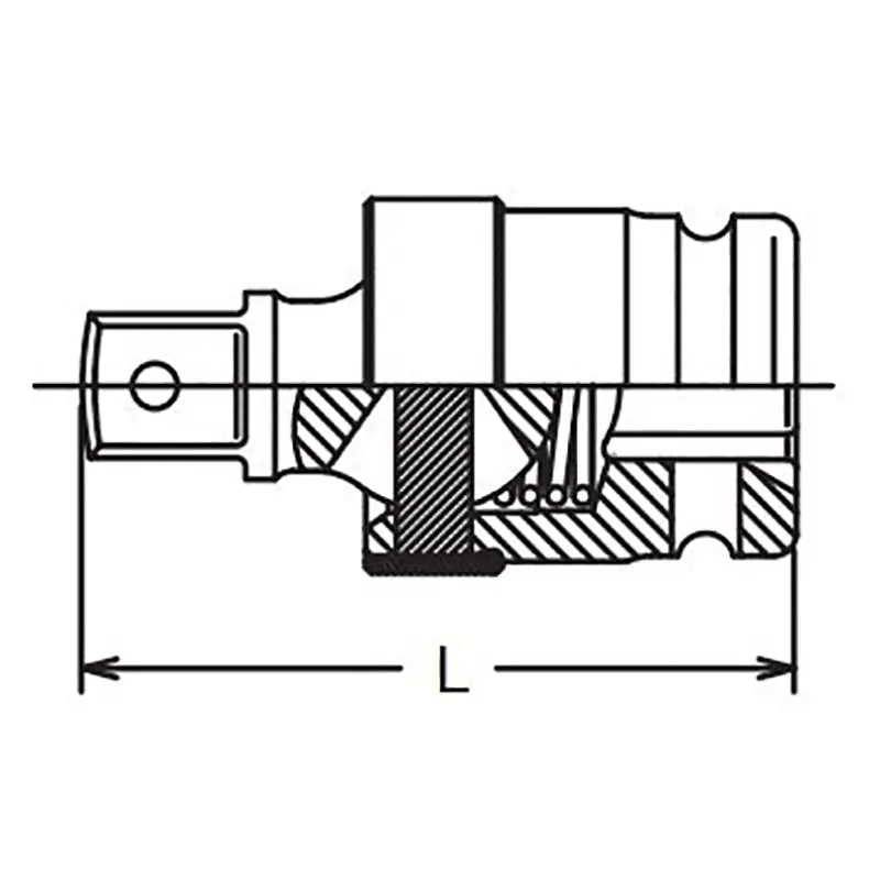3/8 Sq. Dr. Universal Joint 3/8 Square Length 48mm Pin type - Image 2