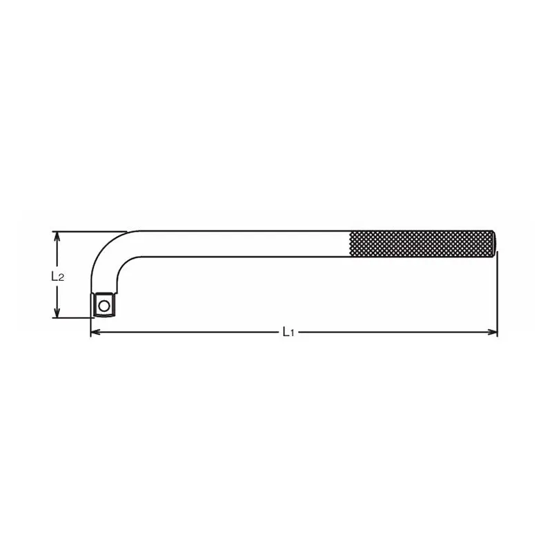 1/2 Sq. Dr. L Handle    Length 450mm - Image 2