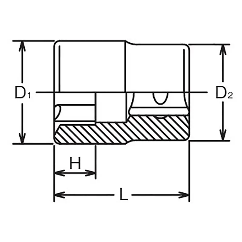 1/2 Sq. Dr. LHS Socket 10S - Image 2