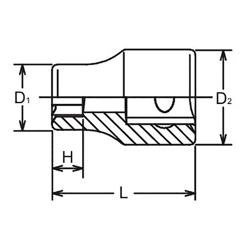 3/8 Sq. Dr. LHS Socket 14S - Image 2