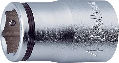 1/2 Sq. Dr. Nut Grip Metric Chrome Socket in 15mm