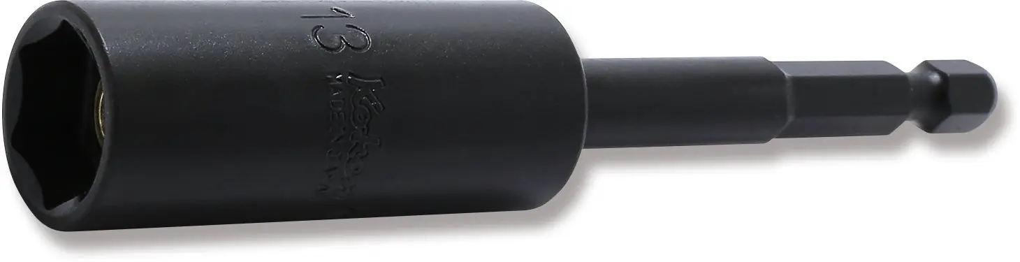 1/4 Hex Dr. Nut Setter 13mm 6 point Length 100mm Slide Magnet