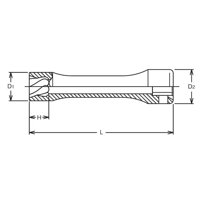 1/2 Sq. Dr. Nut Twister 19mm Length 120mm - Image 2