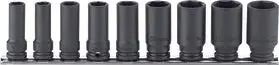 3/8 Sq. Dr. 6-Point Thin Wall Semi-Deep Impact Socket set 8-22mm