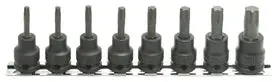 3/8 Sq. Dr. 8 Piece TORX® Bit Socket set T20-T55  Length 50mm