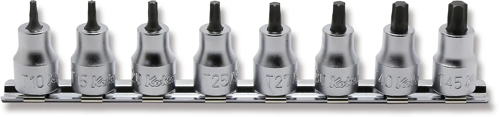 3/8 Sq. Dr. 8 Piece TORX® Bit Socket set T10-T45