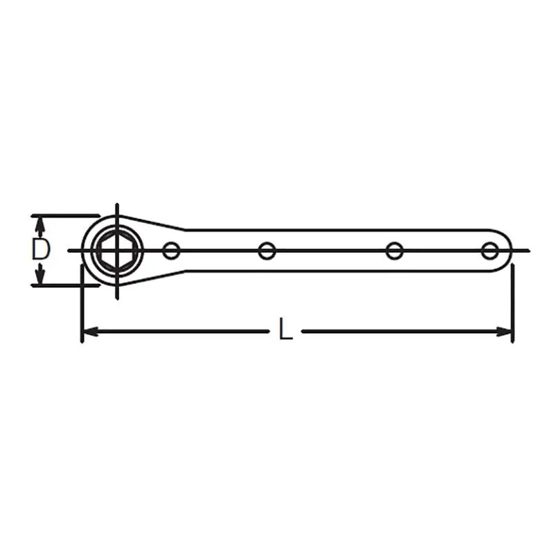 Ratchet Handle    Length 125mm - Image 3
