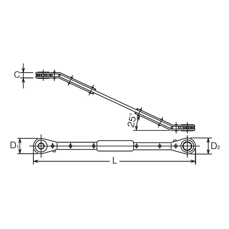 8S x 12mm Square x 6 point Length 245mm For Glow Plug - Image 2