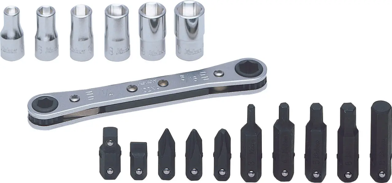 1/4" Sq. Dr. 17 Piece 6-Point Metric Socket Set 5-10mm