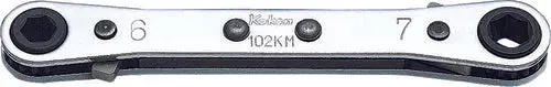 Ratcheting Ring Wrench  10x11mm 6 point Length 141mm Reversible