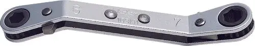 Ratcheting Ring Wrench 3/8x7/16 6 point Length 140mm Reversible