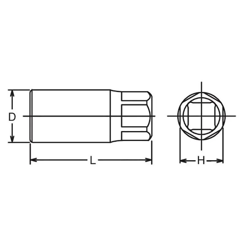 3/4 Sq. Dr. Stud puller 18mm 36mm Hex Length 100mm - Image 2