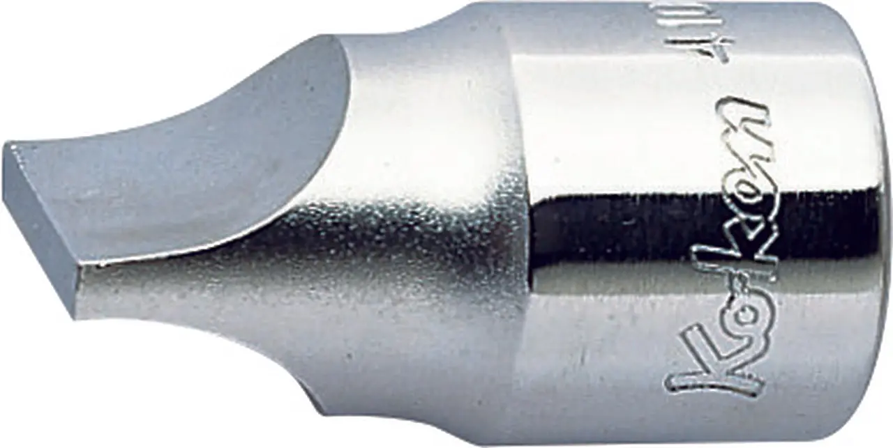 1/2 Sq. Dr. Bit Socket Slotted 2.7 x 18.6mm Length 40mm