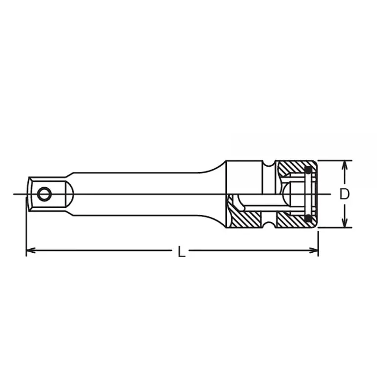 3/4 Sq. Dr. Extension Bar Hole 250mm Sleeve Drive - Image 4