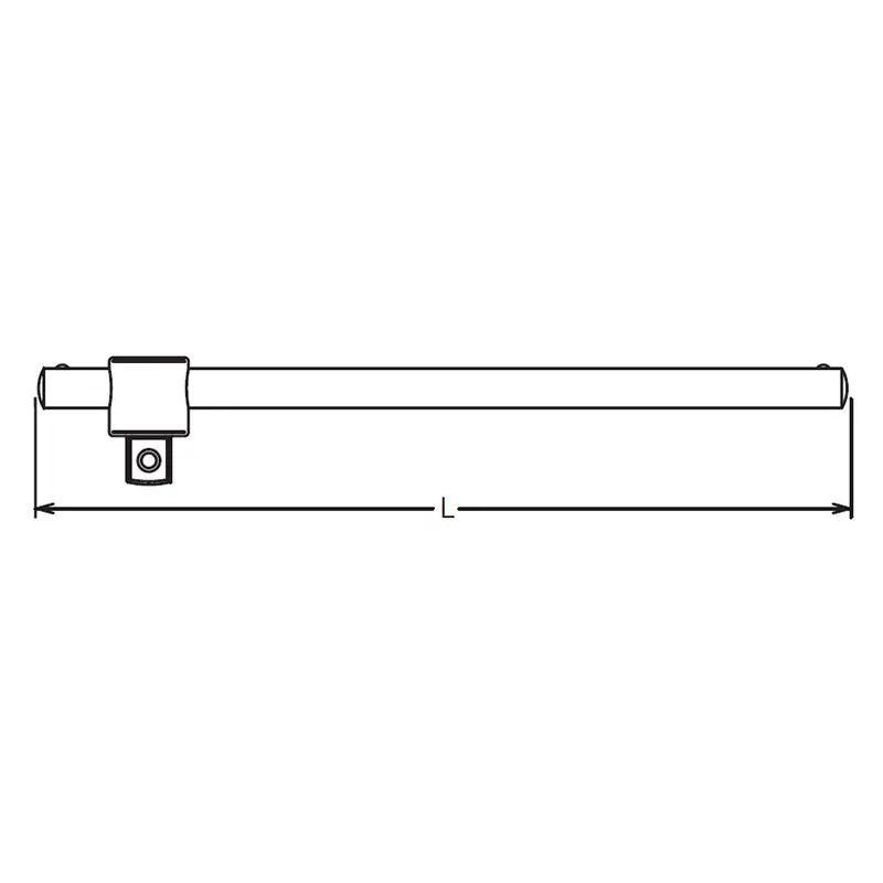 1/4 Sq. Dr. Sliding T Handle Length 115mm - Image 2