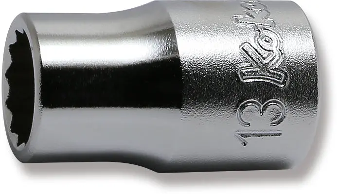 1/2 Sq. Dr. Chrome Metric 12 Point Socket 13mm