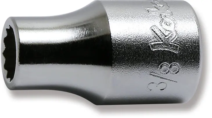 1/2 Sq. Dr. Chrome SAE 12 Point Socket 3/8"
