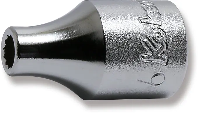 1/2 Sq. Dr. Chrome Metric 12 Point Socket 6mm