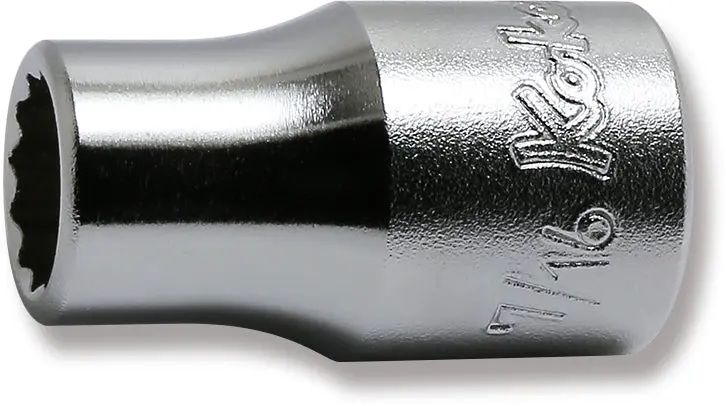 1/2 Sq. Dr. Chrome SAE 12 Point Socket  7/16"