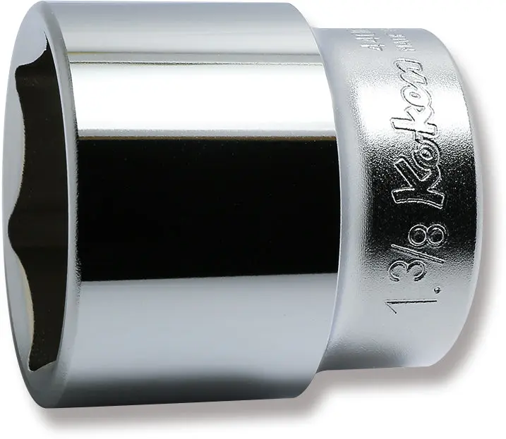 1/2 Sq. Dr. Chrome SAE 6 Point Socket 1.3/8"