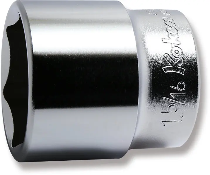 1/2 Sq. Dr. Chrome SAE 6 Point Socket  1.5/16"