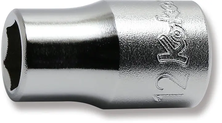 1/2 Sq. Dr. Chrome 6 Point Metric Socket 12mm