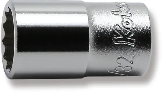 1/4 Sq. Dr. 12 point chrome SAE Socket 11/32