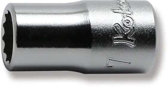 1/4 Sq. Dr. 12 Point chrome METRIC Socket 7mm