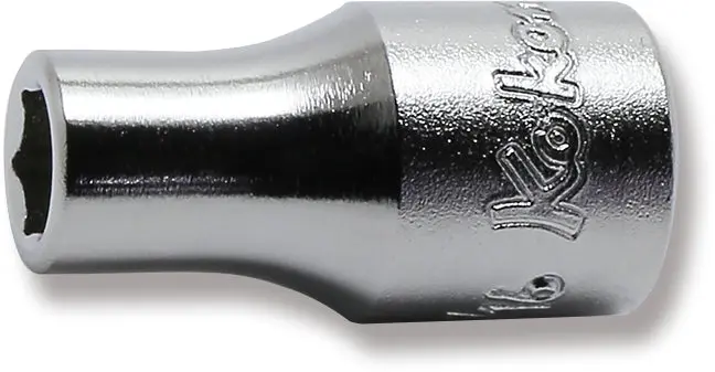 1/4 Sq. Dr. 6 point chrome SAE Socket 3/16