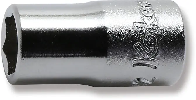 1/4 Sq. Dr. 6 point chrome SAE Socket  9/32