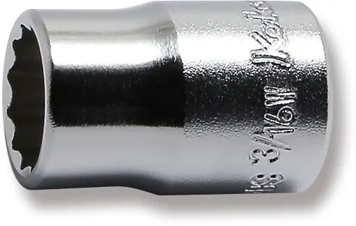 3/8 Sq. Dr. Socket Whitworth 3/16 12 point Length 26mm