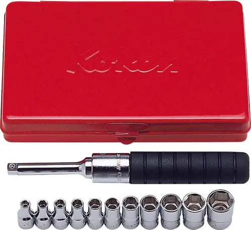 1/4 Sq. Dr. 10 Piece SAE 6-Point Socket Set 3/16-1/2