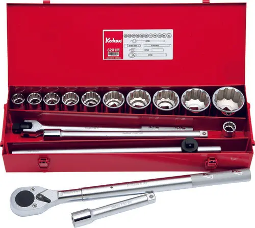 3/4 Sq. Dr. 18 Piece 12-Point SAE Socket Set 7/8-2"