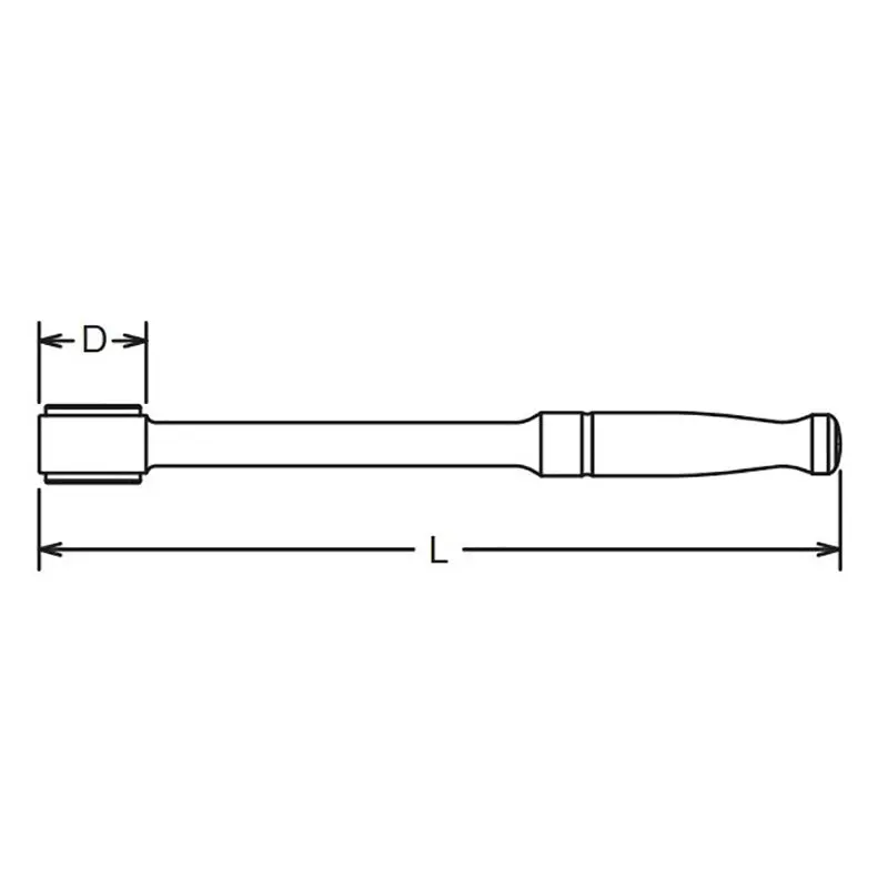 Stud puller 12mm Length 205mm Polished Handle - Image 2