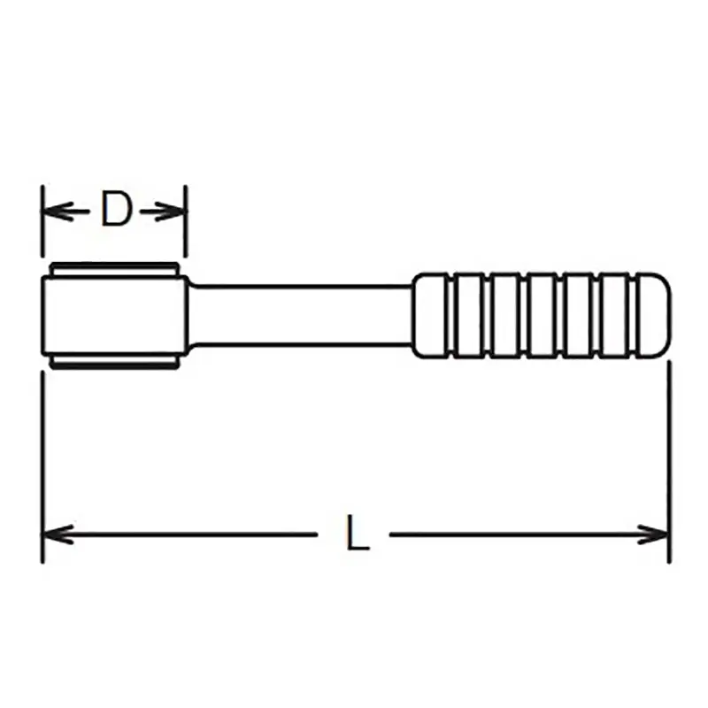 Stud puller 12mm Length 120mm Rubber Handle - Image 2