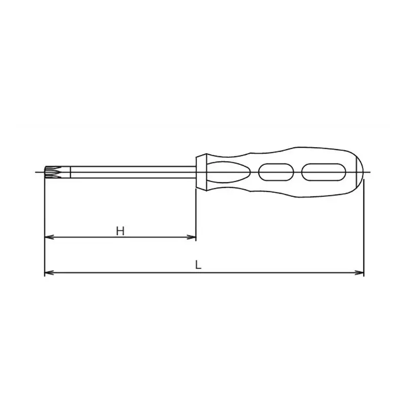 Tamper-Resistant TORX® T27H Screwdriver - Length 235mm - Image 2