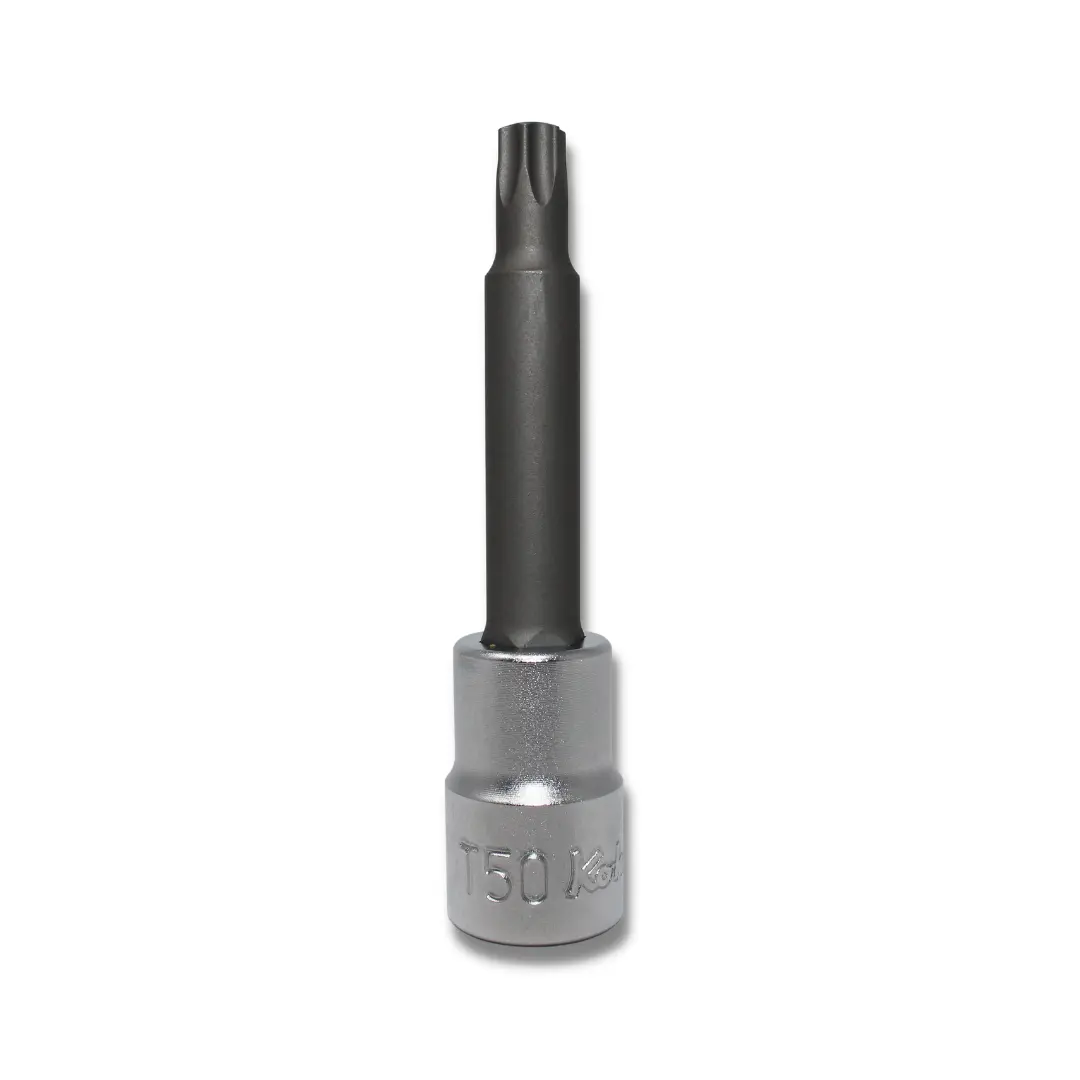 1/2" Sq. Dr. Round Shank TORX® T50 Bit Socket - Length 100mm