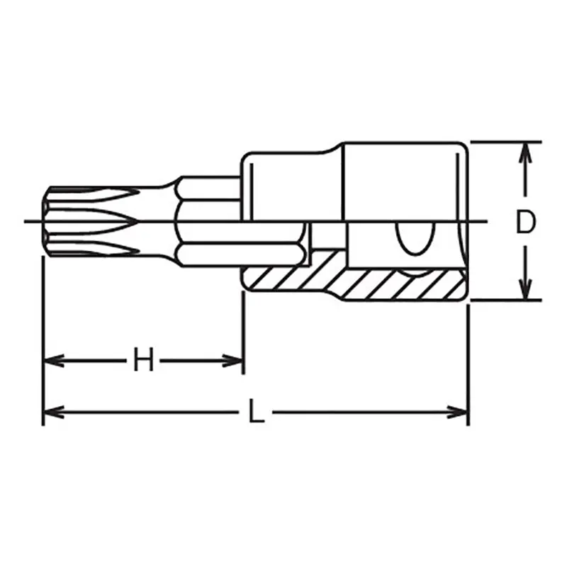3/8 Sq. Dr. TORXplus® 27IP Bit Socket - Length 50mm - Image 2