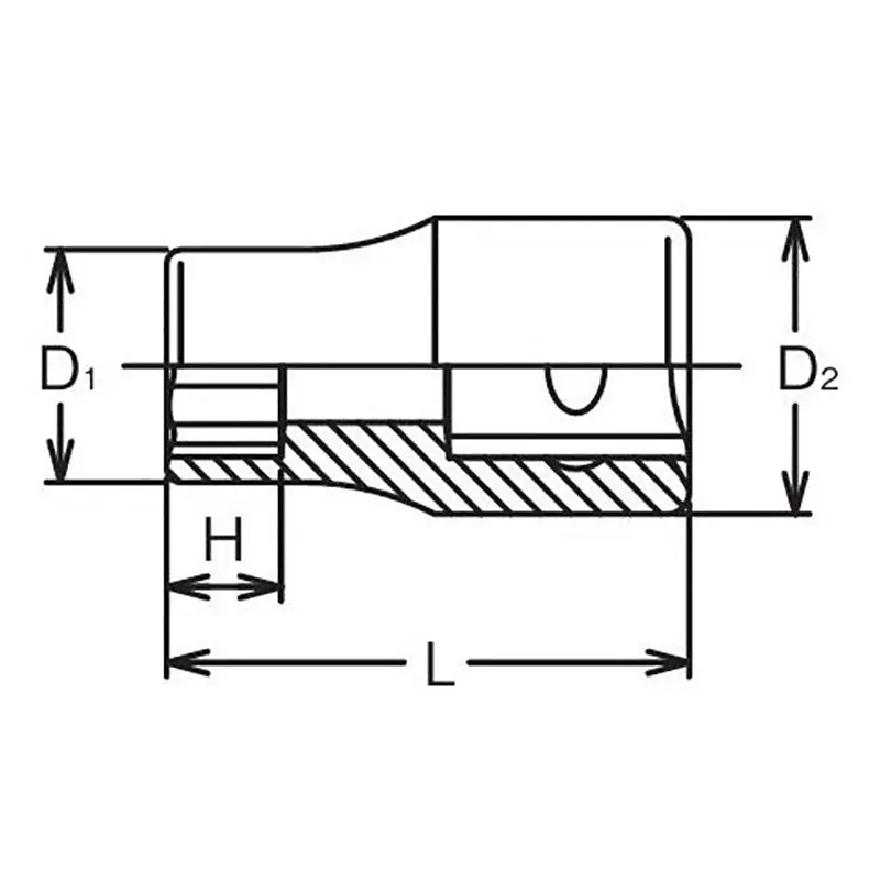 1/2 Sq. Dr. TORXplus® 14EPL Low Profile Socket - Length 37mm - Image 2