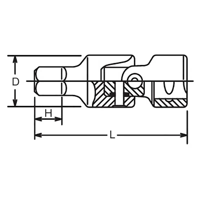 3/8 Sq. Dr. Universal Bit Socket  6mm Hex Length 62mm - Image 2