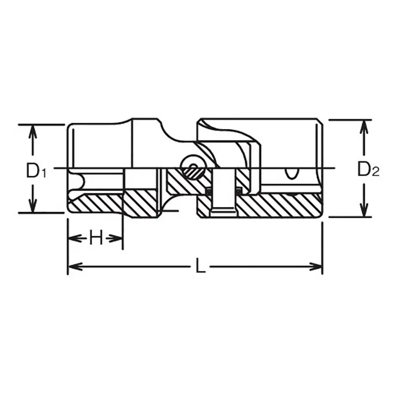1/2 Sq. Dr. Universal TORX® E14 Socket -  Length 65mm - Image 2