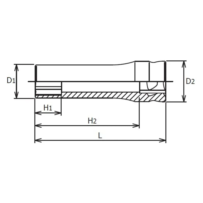 1/4 Sq. Dr.  Z-series  6 point Metric Chrome Socket in 5mm - Image 2